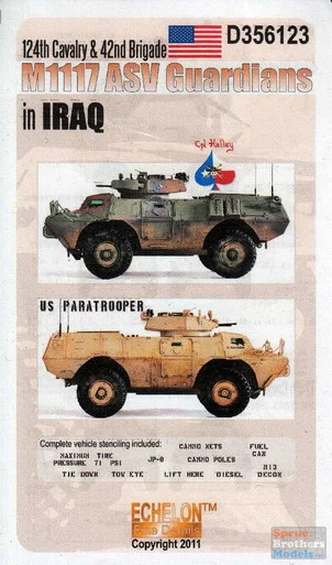 ECH356123 1:35 Echelon M1117 ASV Guardians in Iraq 124th Cavalry & 42nd Brigade
