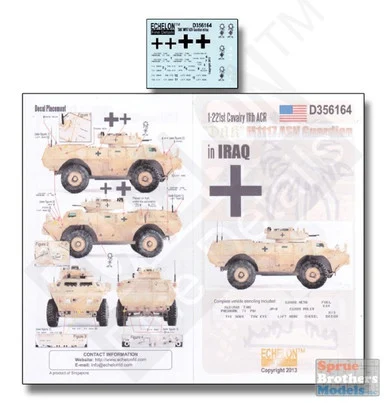 ECH356164 1:35 Echelon M1117 ASV Guardian in Iraq 1-221st Cavalry 11th ACR "DAK"