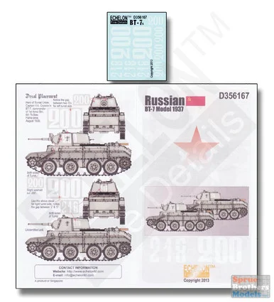 ECH356167 1:35 Echelon Russian BT-7 Model 1937