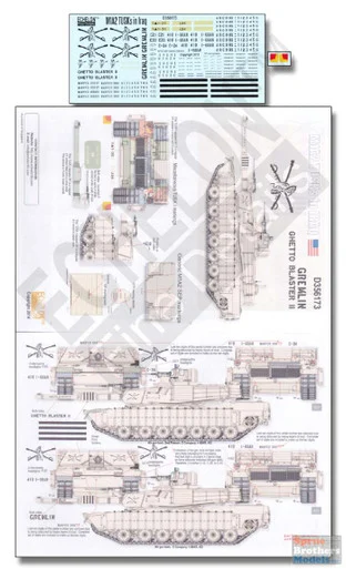 ECH356173 1:35 Echelon M1A2 Abrams TUSKs in Iraq Gremlin & Ghetto Blaster II