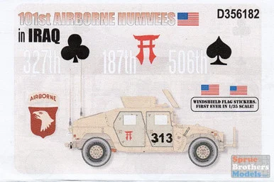 ECH356182 1:35 Echelon 101st Airborne Humvees in Iraq