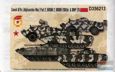 ECH356213 1:35 Echelon Soviet AFVs (Afghanistan) Part 2: BRDM-2, BRDM-2RKhb & BMP-2D