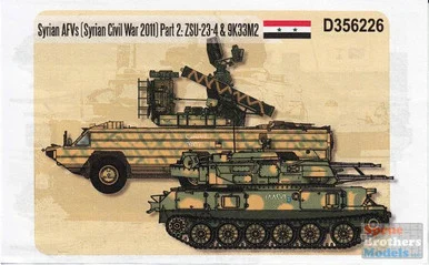 ECH356226 1:35 Echelon Syrian AFV (Syrian Civil War 2011) Part 2: ZSU-23-4 & 9K33M2