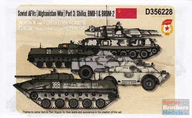 ECH356228 1:35 Echelon Soviet AFVs (Afghanistan War) Part 3: Shilka, BMD-1 & BRDM-2