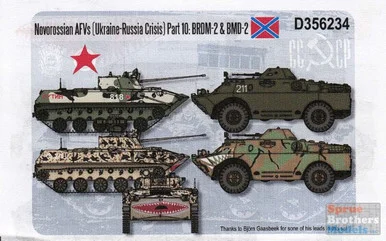 ECH356234 1:35 Echelon Novorossian AFVs (Ukraine-Russia Crisis) Part 10: BRDM-2 & BMD-2