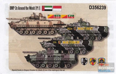 ECH356239 1:35 Echelon Decals - BMP-3's Around the World Part 1