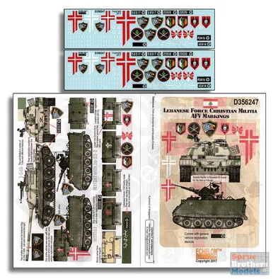 ECH356247 1:35 Echelon Lebanese Force Christian Militia AFV Markings