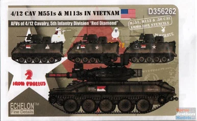 ECH356262 1:35 Echelon 4/12 CAV M551s Sheridans & M113s in Vietnam