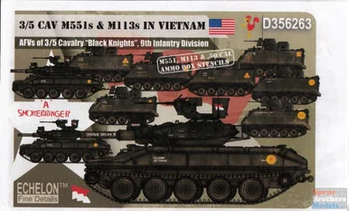 ECH356263 1:35 Echelon 3/5 CAV M551s Sheridans & M113s in Vietnam