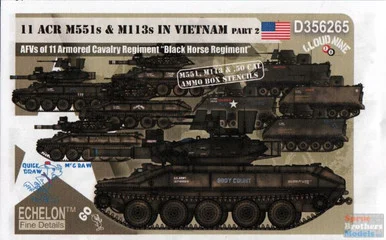 ECH356265 1:35 Echelon 11 ACR M551s Sheridans & M113s in Vietnam Part 2