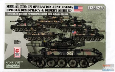 ECH356270 1:35 Echelon M551A1 Sheridan TTSs in Operation Just Cause, Uphold Democracy & Desert Shield