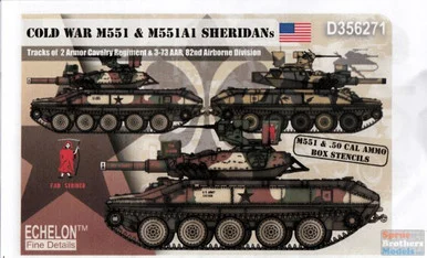 ECH356271 1:35 Echelon Cold War M551 & M551A1 Sheridans