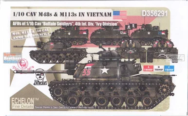 ECH356291 1:35 Echelon 1/10 CAV M48s & M113s in Vietnam