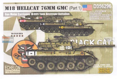 ECH356296 1:35 Echelon M18 Hellcat 76mm GMC Part 1