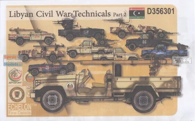 ECH356301 1:35 Echelon Libyan Civil War Technicals Part 2