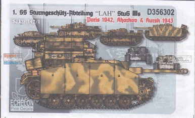 ECH356302 1:35 Echelon 1. SS StuG IIIs in Paris, Kharkov & Kursk