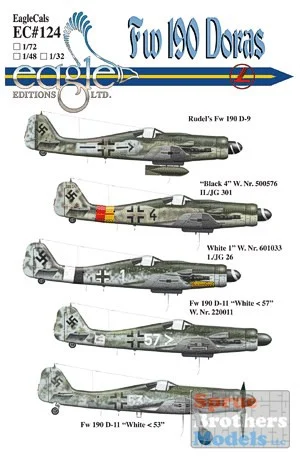 ECL72124 1:72 Eagle Editions Fw190 Doras #72124