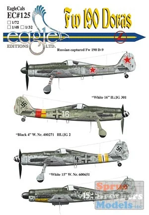 ECL32125 1:32 Eagle Editions Fw190 Doras #32125
