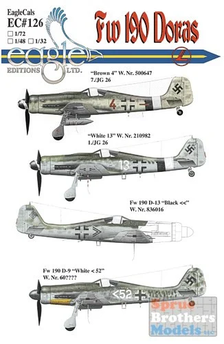 ECL32126 1:32 Eagle Editions Fw190 Doras #32126