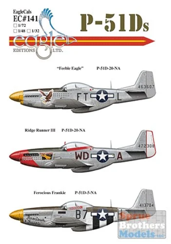 ECL48141 1:48 Eagle Editions P-51D Mustang Pt 3 #48141