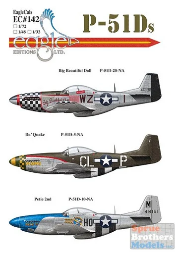 ECL32142 1:32 Eagle Editions P-51D Mustangs Pt 4 #32142