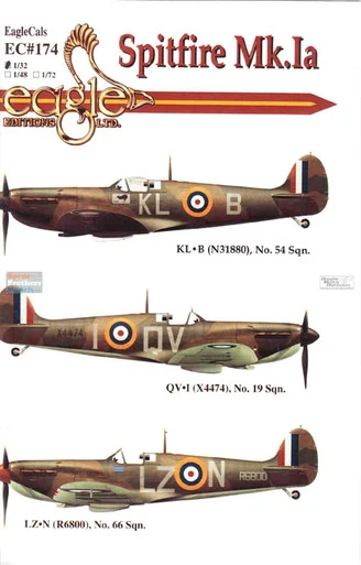 ECL32174 1:32 Eagle Editions Spitfire Mk.Ia