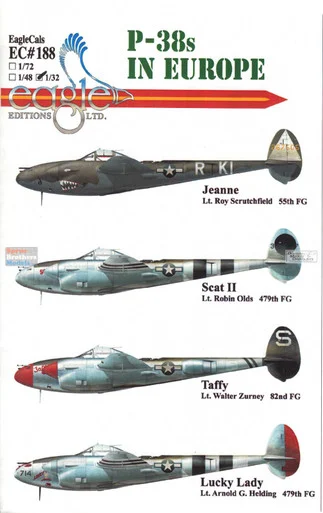 ECL32188 1:32 Eagle Editions P-38 Lightning in Europe