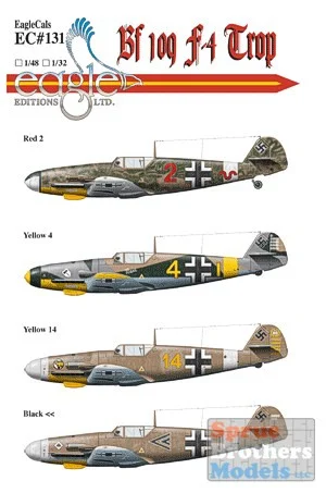 ECL32131 1:32 Eagle Editions Bf 109F-4/Trop Part 2 #32131