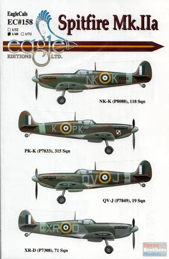 ECL48158 1:48 Eagle Editions Spitfire Mk.IIa