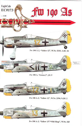 ECL48173 1:48 Eagle Editions Fw190As
