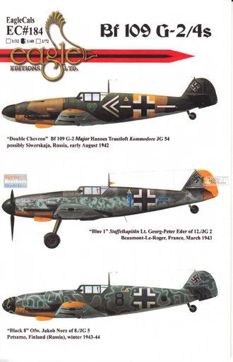 ECL48184 1:48 Eagle Editions Bf109G-2 Bf109G-4