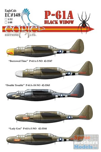 ECL72148 1:72 Eagle Editions P-61A Black Widow