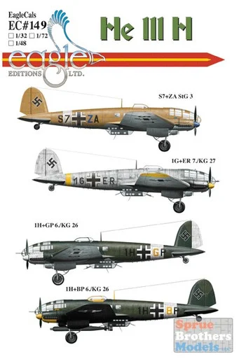 ECL72149 1:72 Eagle Editions He 111H