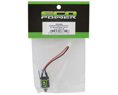 EcoPower ECP-8030 High Performance 45T Brushed Motor for Losi Micro-B/T w/Pinion Gear, PH2.0 Connector