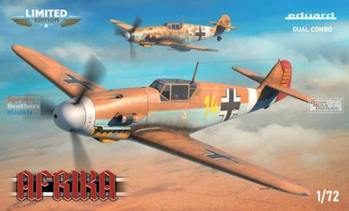 EDU02112 1:72 Eduard Bf109F-4 Bf109G-2 Bf109G-4 'Afrika' Limited Edition Dual Combo