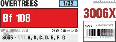 EDU03006X 1:32 Eduard Bf 108 Taifun OVERTREES