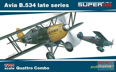 EDU04452 1:144 Eduard Avia B.534 Late Series Quattro Combo