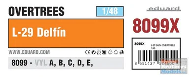 EDU08099X 1:48 Eduard L-29 Delfin OVERTREES
