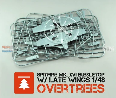 EDU08295X 1:48 Eduard Spitfire Mk.XVI Bubbletop with Late Wings OVERTREES