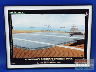 EDU08803 1:48 Eduard WWII Japanese Navy Aircraft Carrier Deck (15.5" x 11.75")
