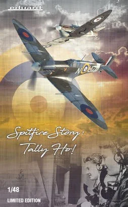 1/48 Eduard WWII Spitfire Mk II British Fighter Dual Combo (Plastic Kit)