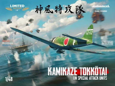 EDU11184 1:48 Eduard A6M5 Zero Type 52 & A6M2-K 'Kamikaze Tokkotai: IJN Special Attack Units' [Limited Edition Dual Combo]