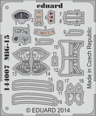 1/144 Eduard MiG15bis for EDU (Pre-Painted)