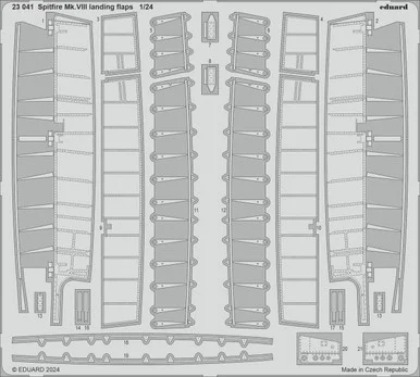 1/24 Eduard Spitfire Mk.VIII landing flaps Photo etched set for AIRFIX