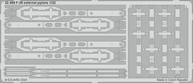 1/32 Eduard F-35 external pylons Photo etched set