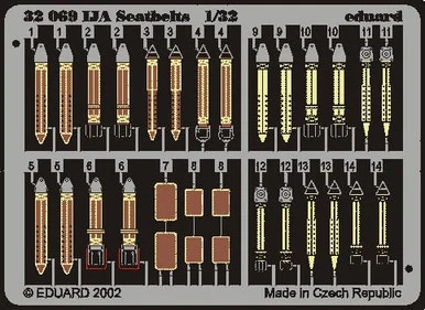 1/32 Eduard Seatbelts IJA (Pre-Painted)