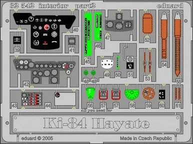 1/32 Eduard Ki84 Hayate Interior for HSG (Pre-Painted)