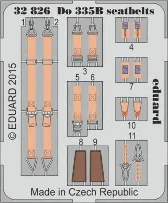 1/32 Eduard Seatbelts Do335B for MEN (Pre-Painted)