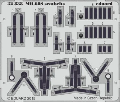 1/32 Eduard Seatbelts MH60S for ACY (Pre-Painted)
