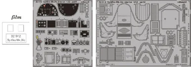 1/32 Eduard Spitfire Mk IXc Interior for RMG (Pre-Painted)